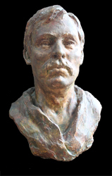 LindaWestSculpture, Clay Bust Study