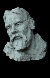Linda West Sculptures, David Clay Bust