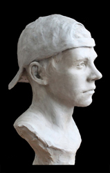 Linda West Sculptures, Devin Plaster Bust