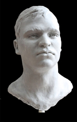 Linda West Sculptures, Justin Plaster Bust