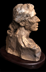 Linda West Sculpture Raku, Anthony